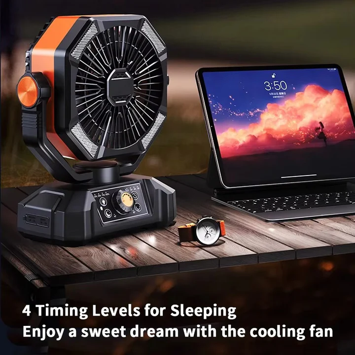 Ventilateur rafraîchissant de camping portable