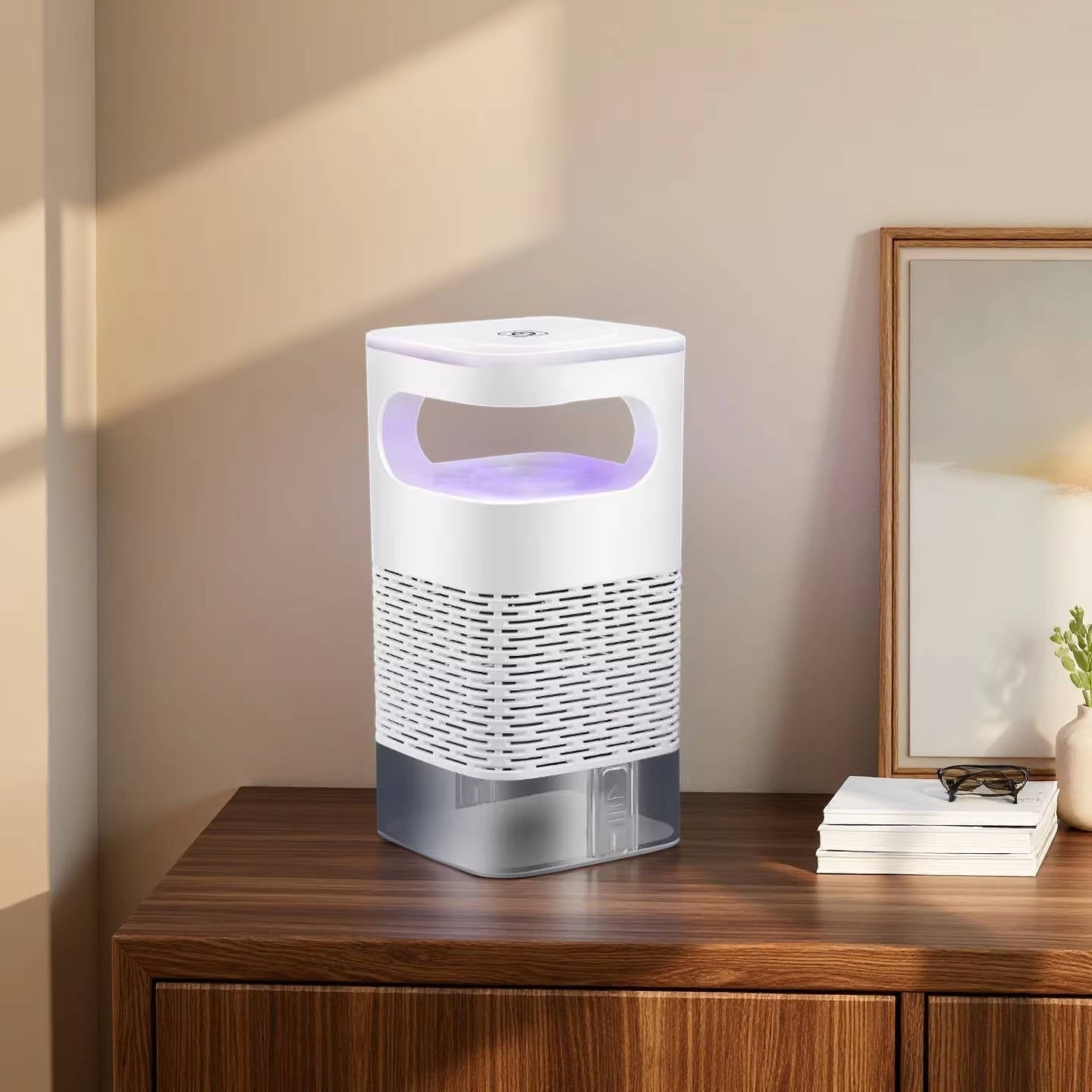 Piège à moustiques et insectes UV à aspiration automatique pour attraper moustiques, mites et moucherons, intérieur