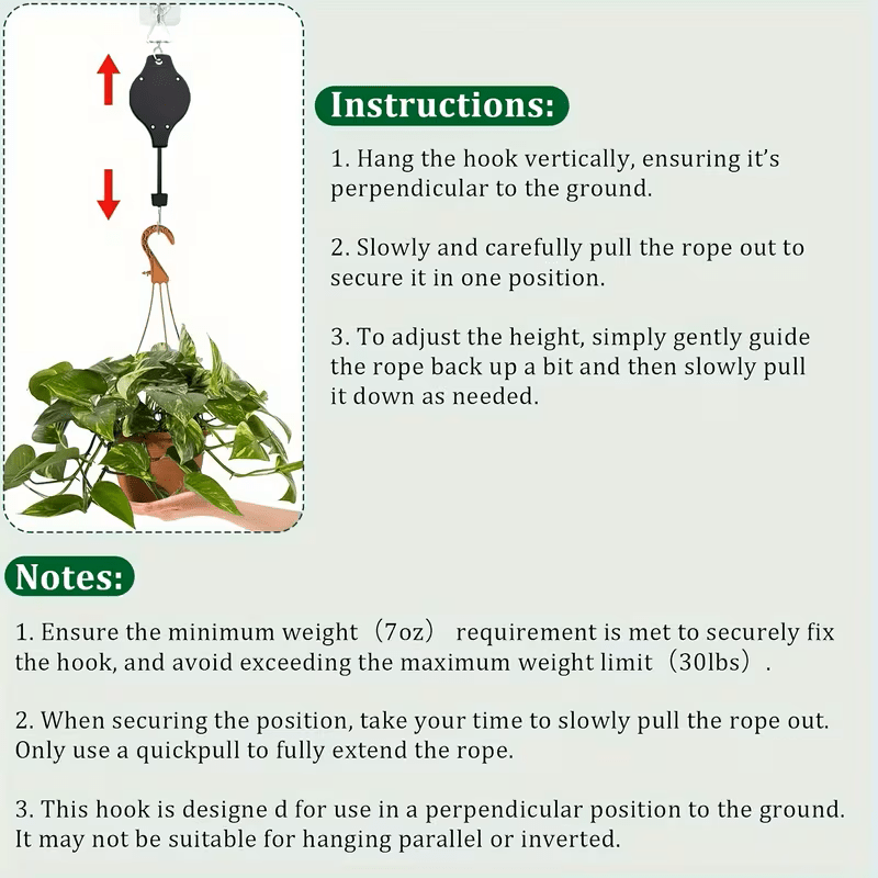 GARDENLIFT – Height-adjustable Hanging System for Plants & Birdhouses