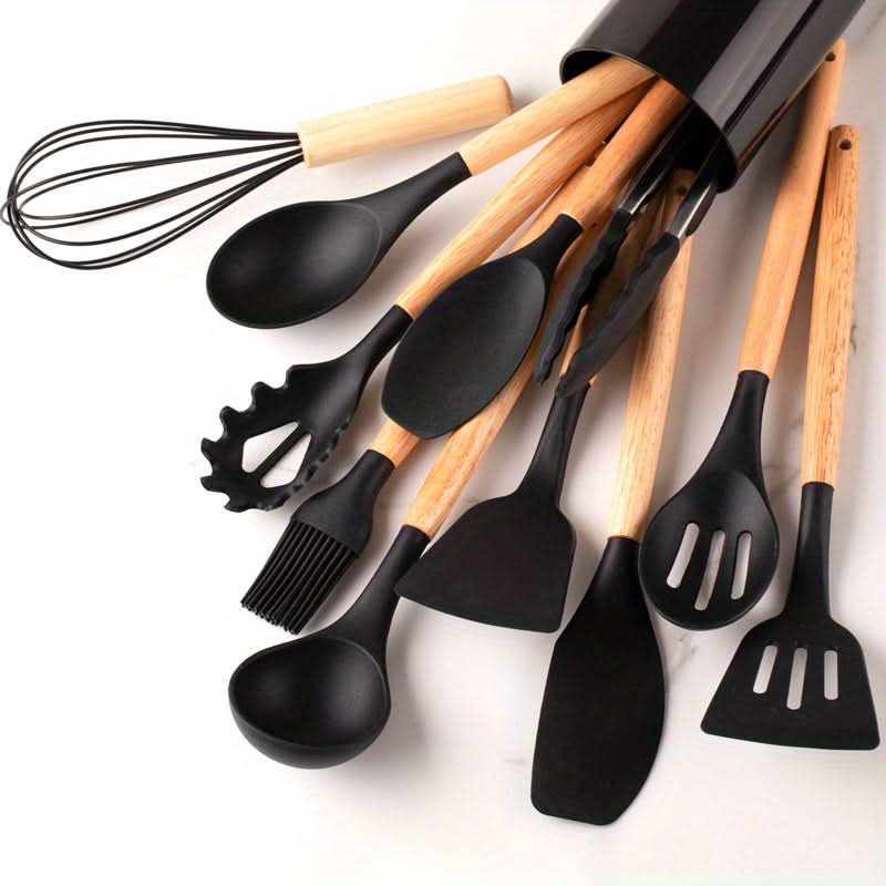 SILICONECOOK – Heat-Resistant Kitchen Utensil Set for Stylish Cooking