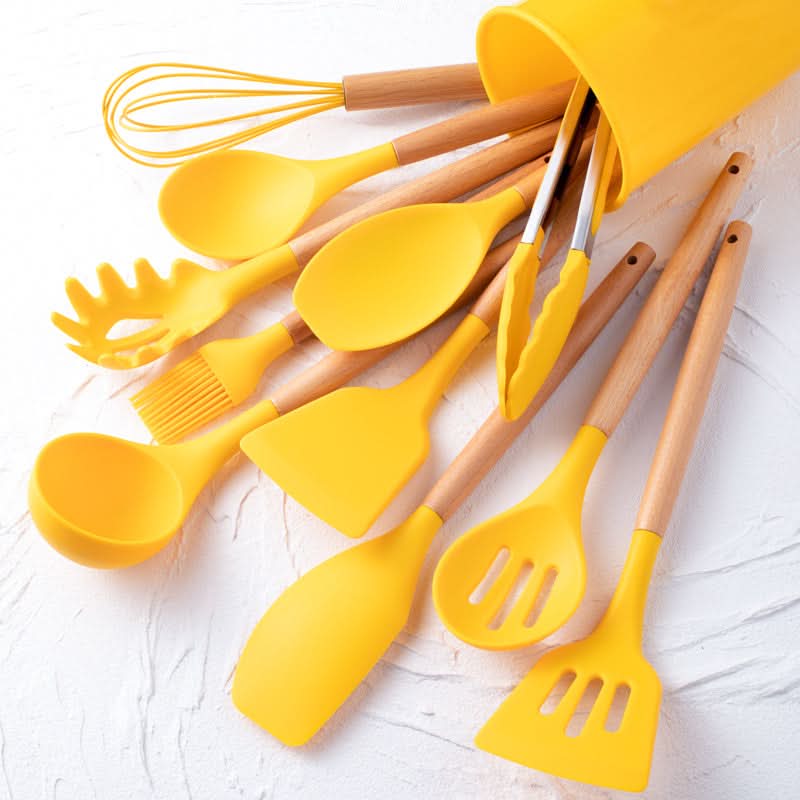 SILICONECOOK – Heat-Resistant Kitchen Utensil Set for Stylish Cooking