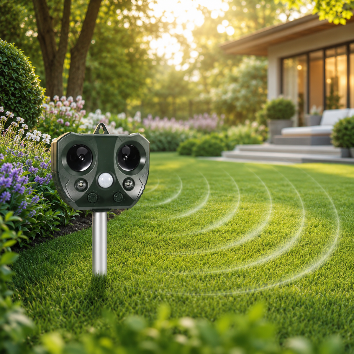 Ultrasonic Bird & Pest Defender – Solar-Powered Animal Repeller with PIR Sensor & Weatherproof Design