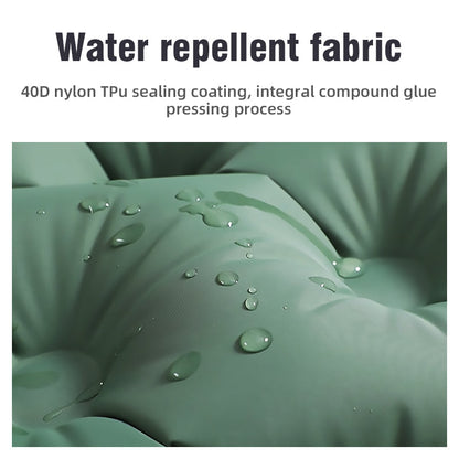Matelas pneumatique autogonflant, lit de camping double avec oreillers intégrés