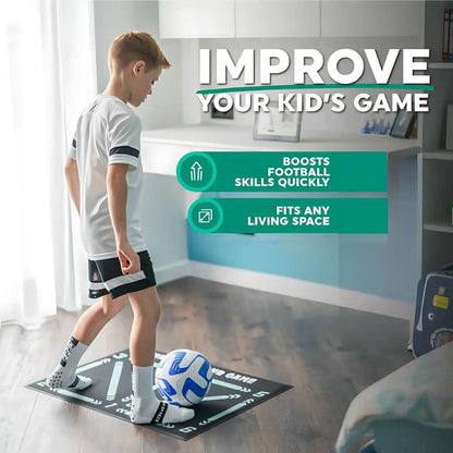 FOOTMASTER - Non-slip Soccer Training Mat for Effective Technique Training, Coordination, and Ball Control Indoors