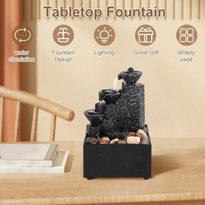 CALMSTREAM – Soothing Table Waterfall Fountain for Relaxation
