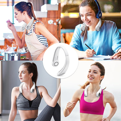 Ventilateur de cou portable sans pales rechargeable