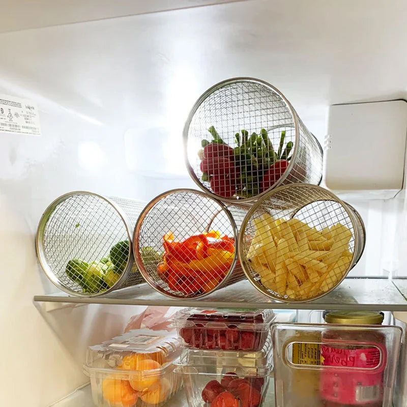 Panier de grill rotatif en acier inoxydable pour barbecue