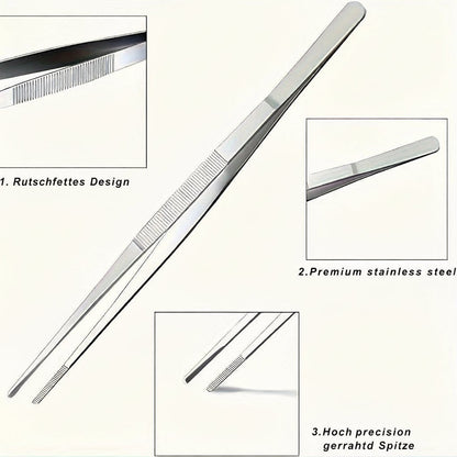 FIREPROOF - Multifunctional Grill Tongs 25 cm for Picnic and Home Kitchen