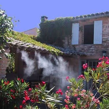 AquaCool spray irrigation system - cooling & irrigation for outdoor areas