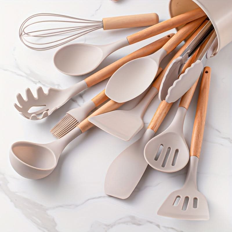 SILICONECOOK – Heat-Resistant Kitchen Utensil Set for Stylish Cooking