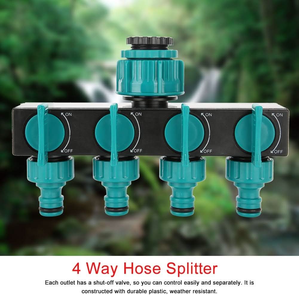 FlowMaster – 4-way garden hose splitter for flexible watering