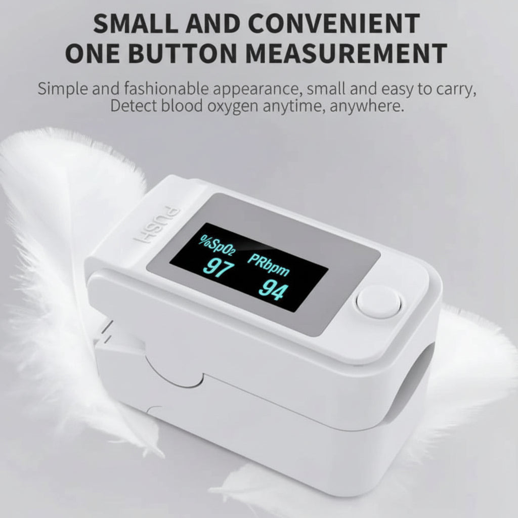ULTRALITE - Compact Finger Pulse Oximeter for Fast and Precise Health Monitoring on the Go