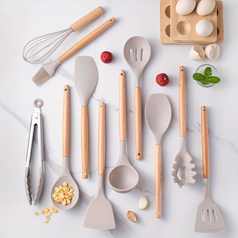 SILICONECOOK – Heat-Resistant Kitchen Utensil Set for Stylish Cooking