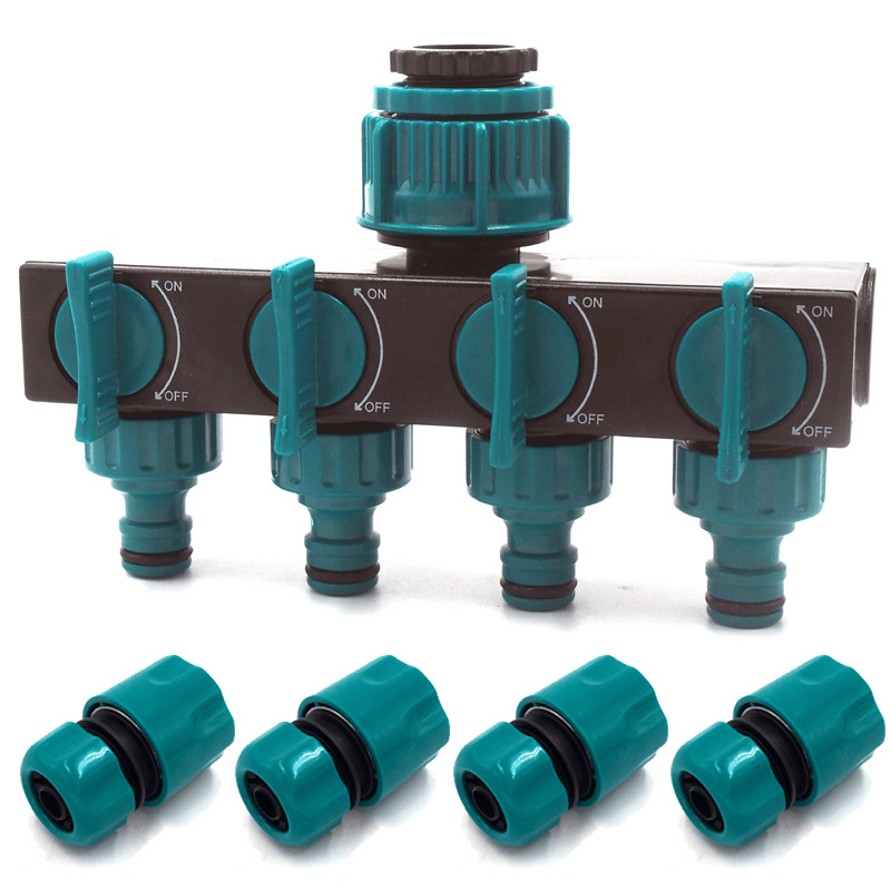 FlowMaster – 4-way garden hose splitter for flexible watering
