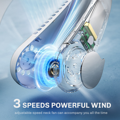Ventilateur de cou portable sans pales rechargeable