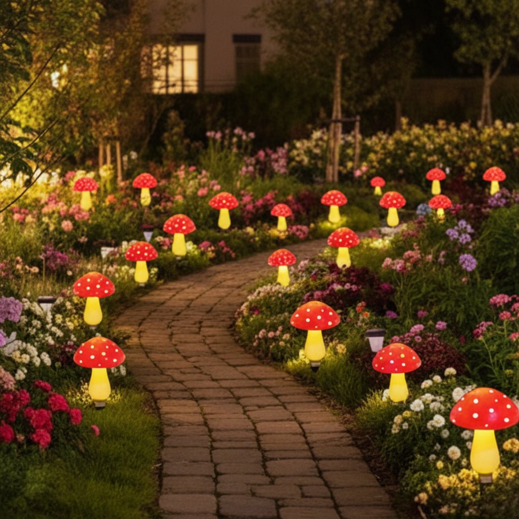 MUSHROOMNEST – Solar garden light in mushroom design for magical outdoor areas