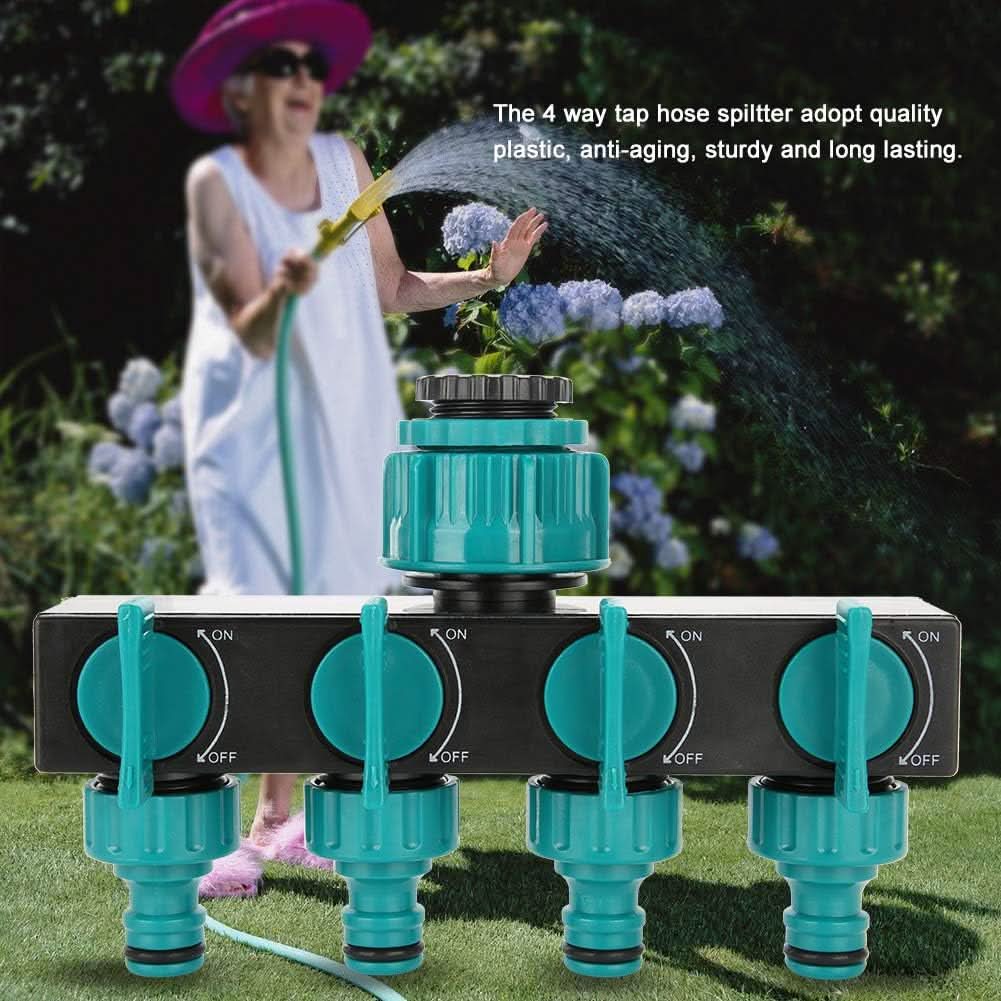 FlowMaster – 4-way garden hose splitter for flexible watering