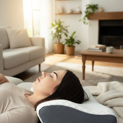 SNOREFREE - Ergonomic Anti-Snoring Pillow for Quiet and Restful Nights