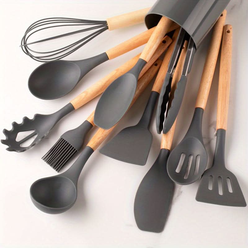 SILICONECOOK – Heat-Resistant Kitchen Utensil Set for Stylish Cooking