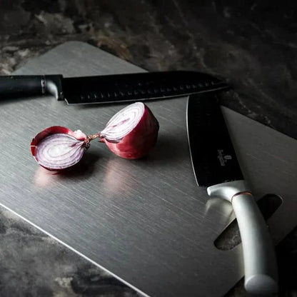 TITANEDGE - Antibacterial Stainless Steel Cutting Board for Maximum Hygiene and Durability in the Kitchen