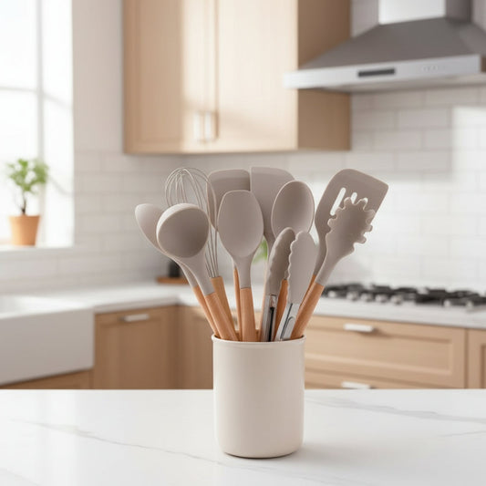 SILICONECOOK – Heat-Resistant Kitchen Utensil Set for Stylish Cooking