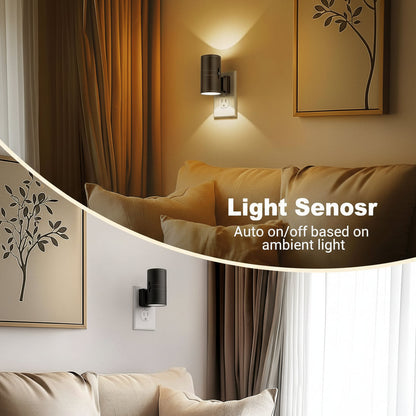 TWILIGHTGLOW - LED Night Light – Dimmable & Automatic for Stylish Lighting