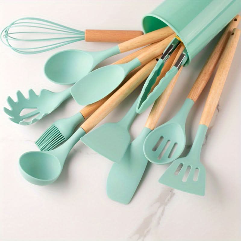 SILICONECOOK – Heat-Resistant Kitchen Utensil Set for Stylish Cooking