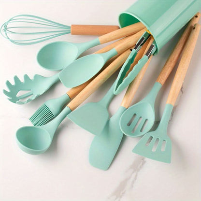 SILICONECOOK – Heat-Resistant Kitchen Utensil Set for Stylish Cooking