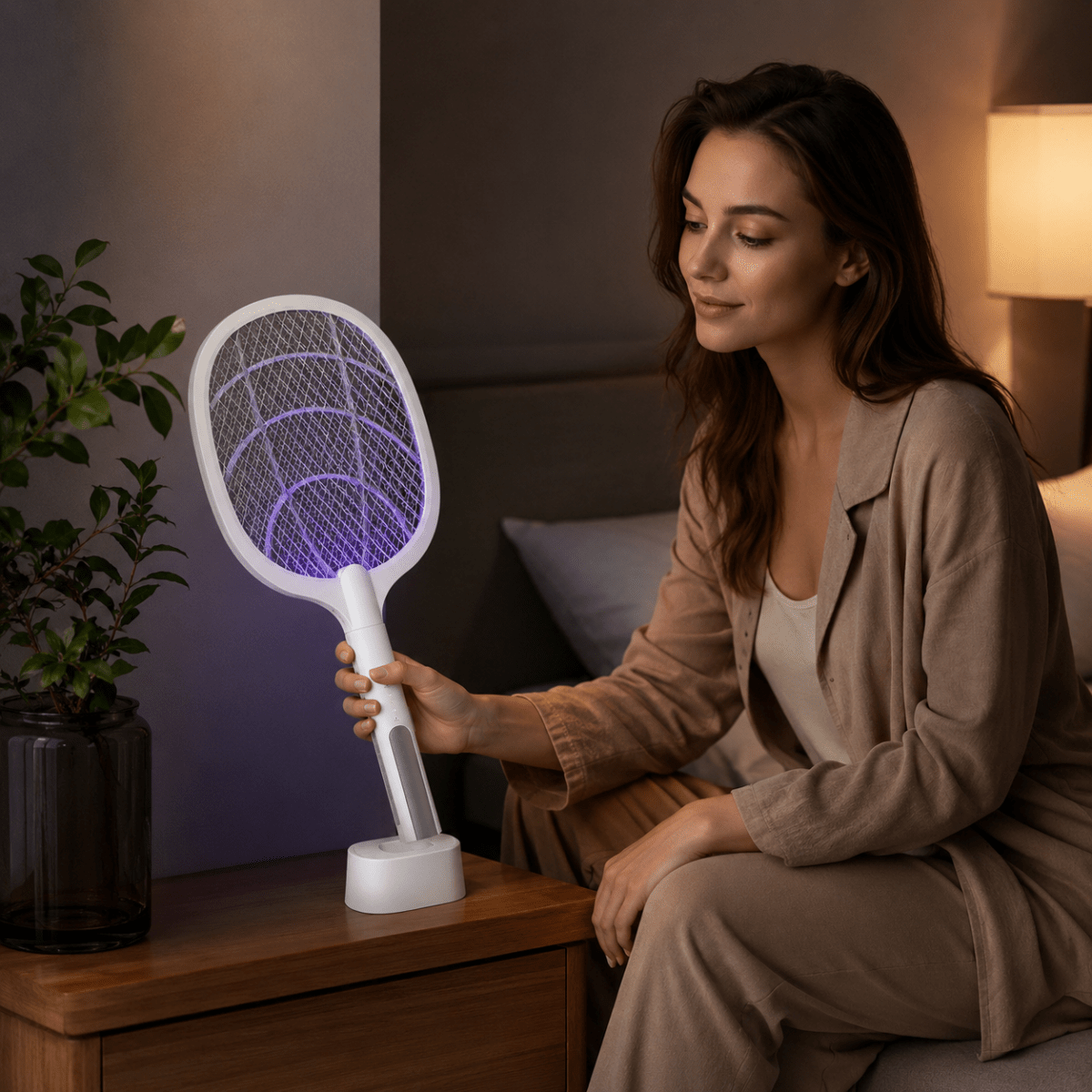 BLITZKILL – 3000V Electric Mosquito Swatter & USB Insect Killer with Safety Net