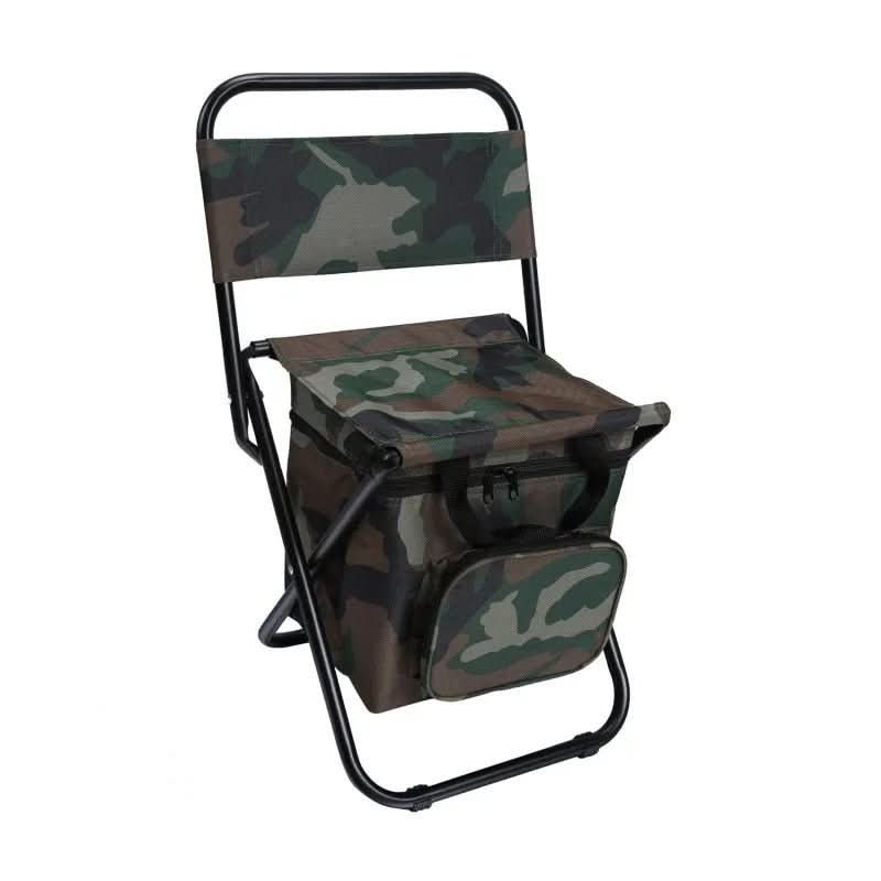 COOLCAMP CHAIR - Folding chair with backrest & integrated cool bag