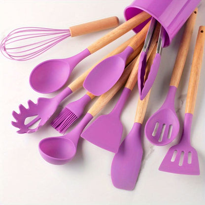 SILICONECOOK – Heat-Resistant Kitchen Utensil Set for Stylish Cooking