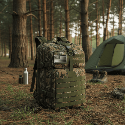 ADVENTUREPACK - Waterproof tactical backpack with 50 L volume for travelling & outdoor adventures
