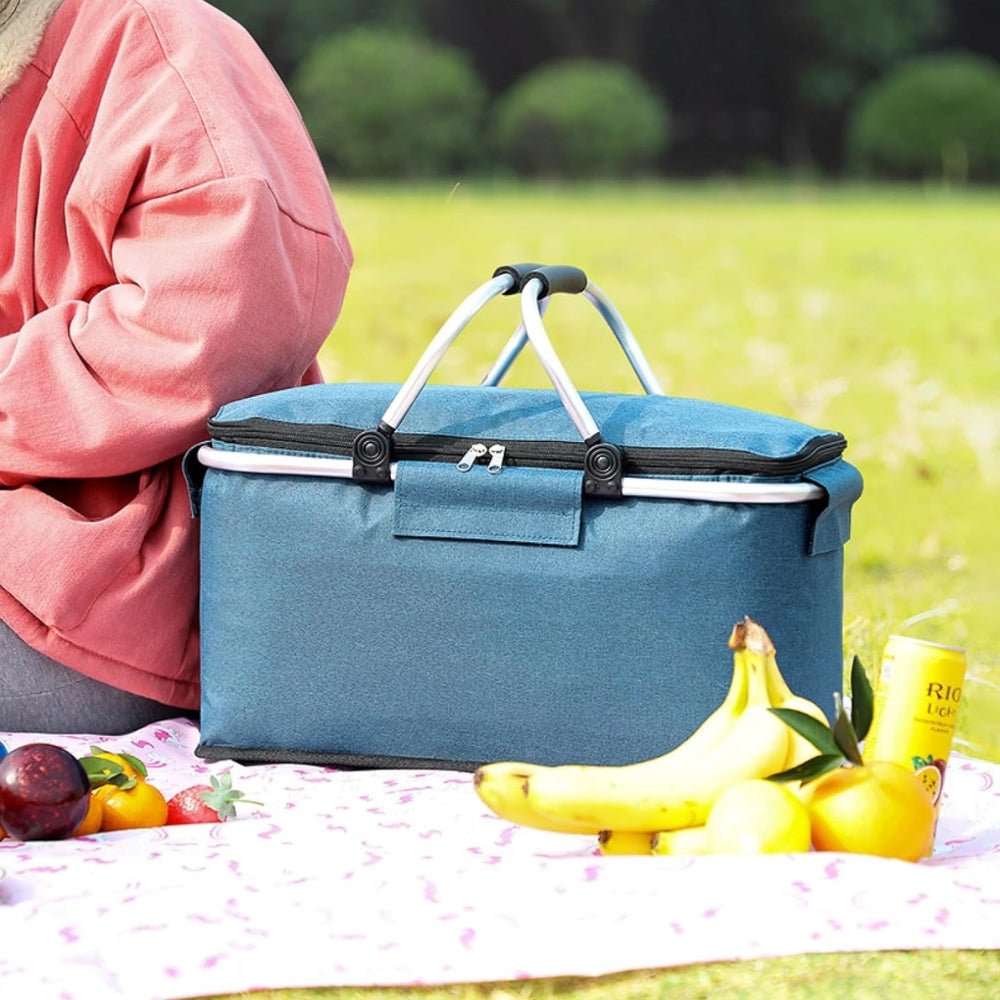 CARRYVA – Foldable Picnic Basket with Spacious 18L Storage and Practical Folding Function