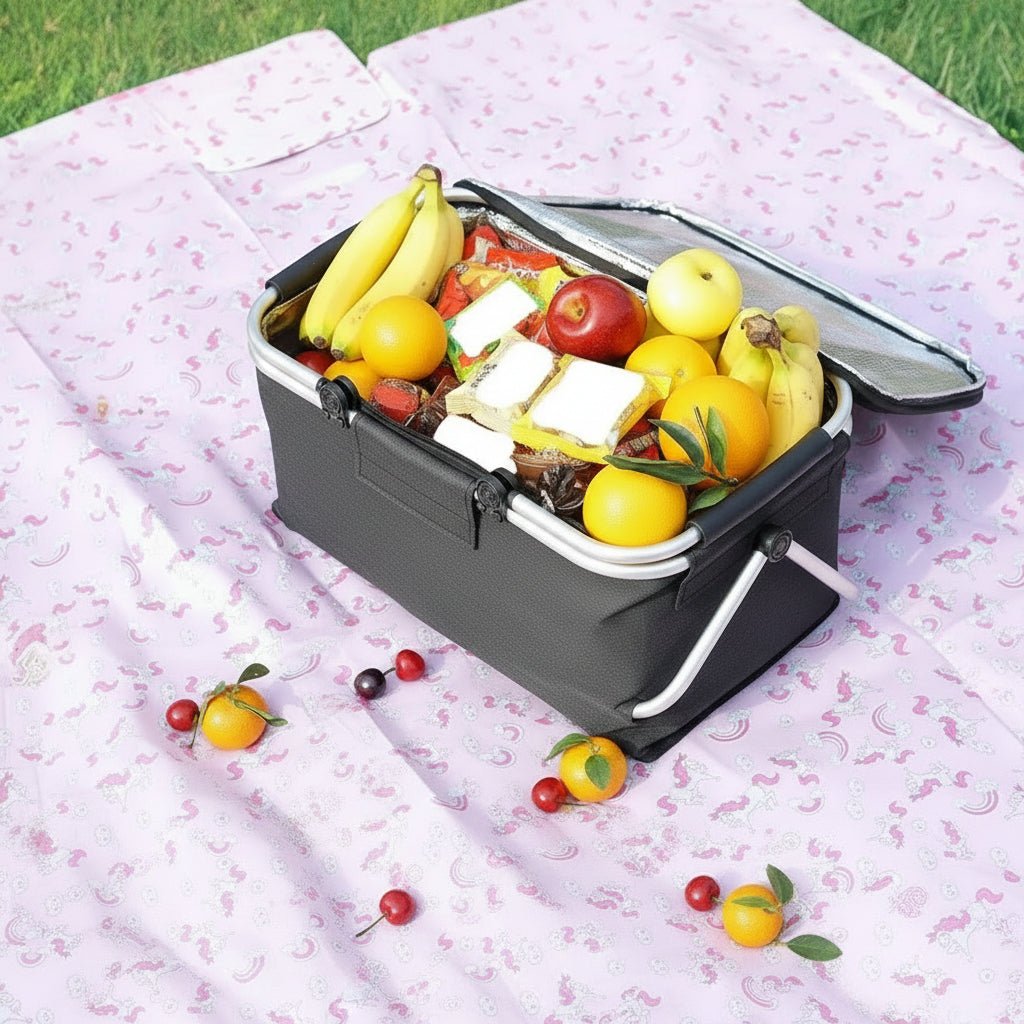 CARRYVA – Foldable Picnic Basket with Spacious 18L Storage and Practical Folding Function