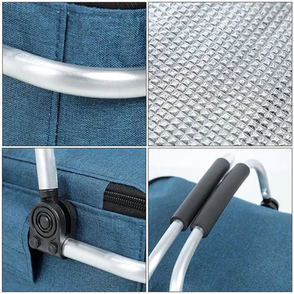 CARRYVA – Foldable Picnic Basket with Spacious 18L Storage and Practical Folding Function