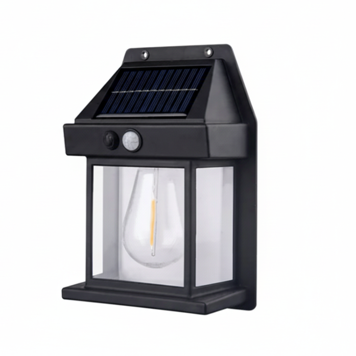 Solar-powered garden spotlight with motion detector - Waterproof, environmentally friendly & easy to install