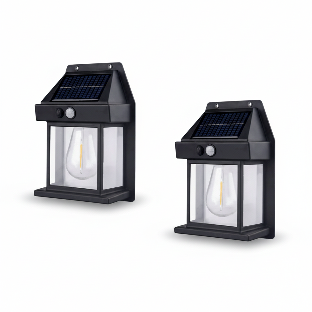 Solar-powered garden spotlight with motion detector - Waterproof, environmentally friendly & easy to install