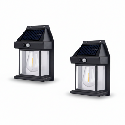 Solar-powered garden spotlight with motion detector - Waterproof, environmentally friendly & easy to install