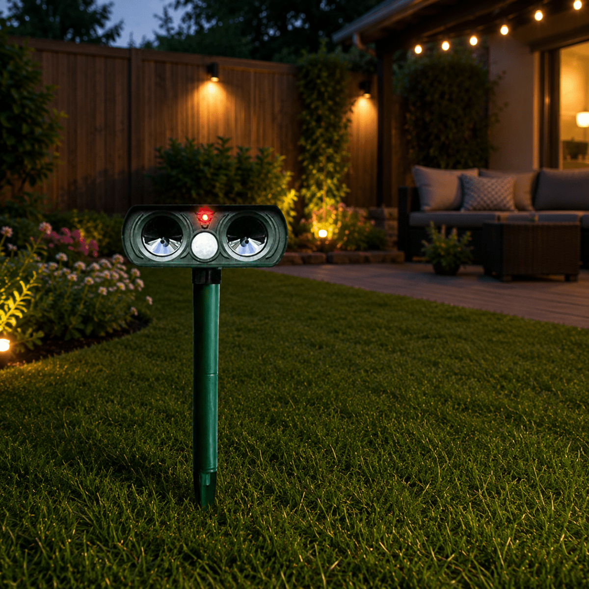 ECOPEL – Environmentally Friendly Solar Animal Repeller for Humane Garden Protection
