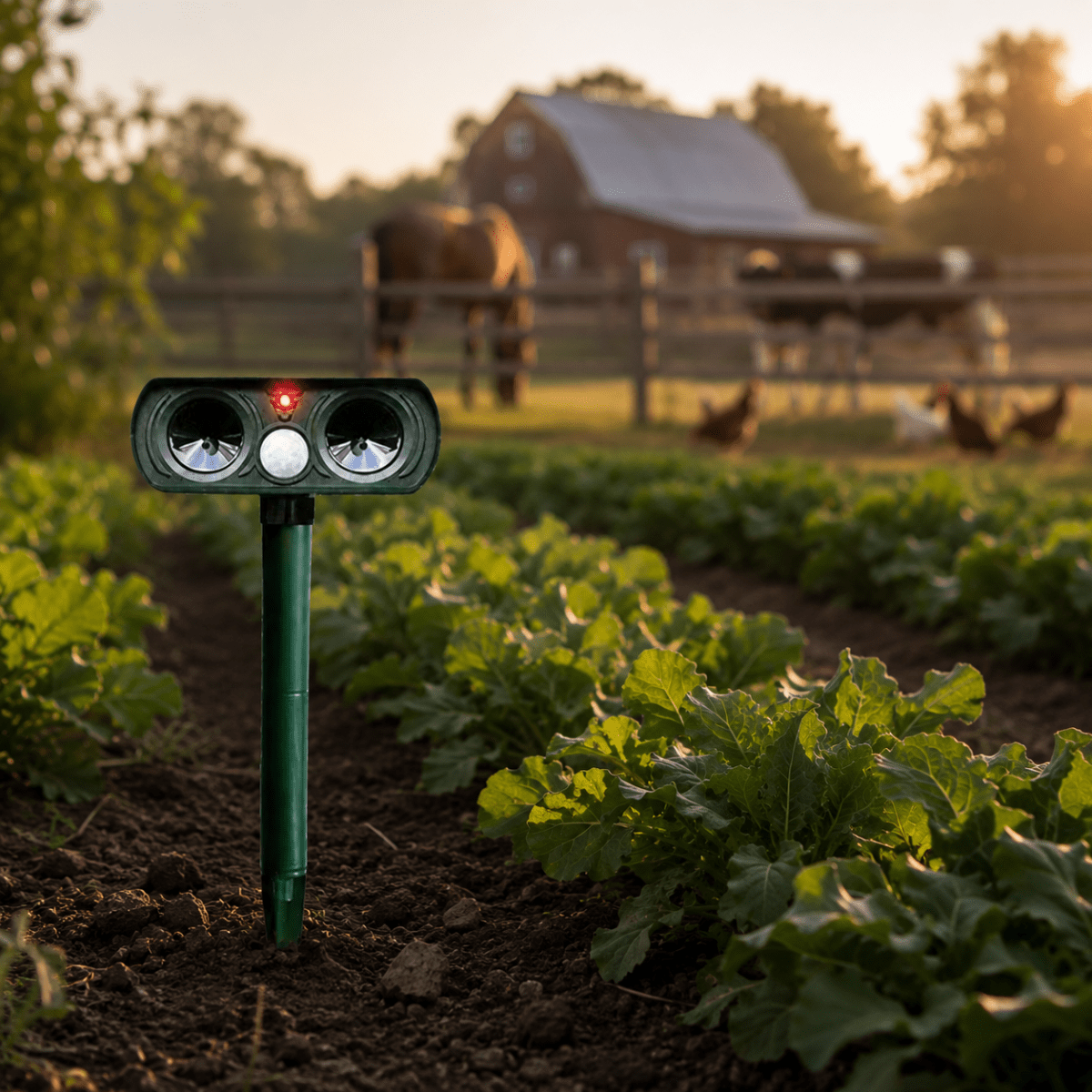 ECOPEL – Environmentally Friendly Solar Animal Repeller for Humane Garden Protection