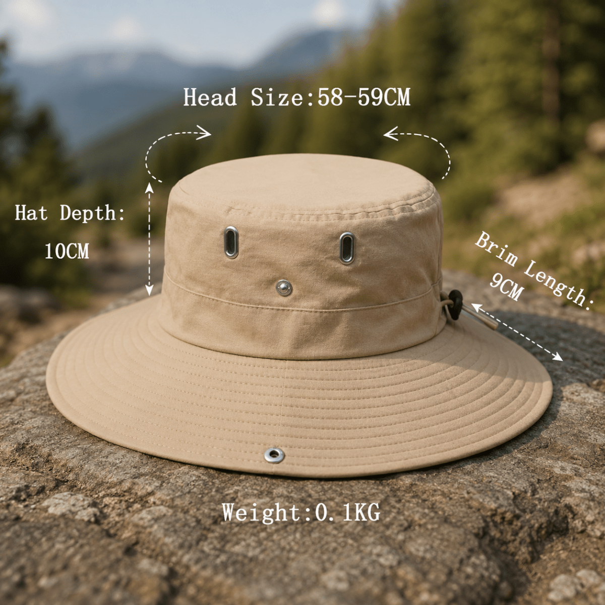 SOLARCREST – UV-Protective Adventure Hat for Daily Outdoor Activities