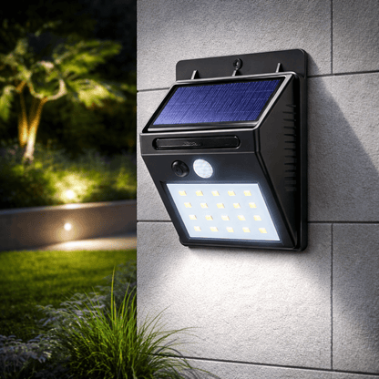 SOLARTRIGGER – Solar wall light with motion sensor for outdoor use