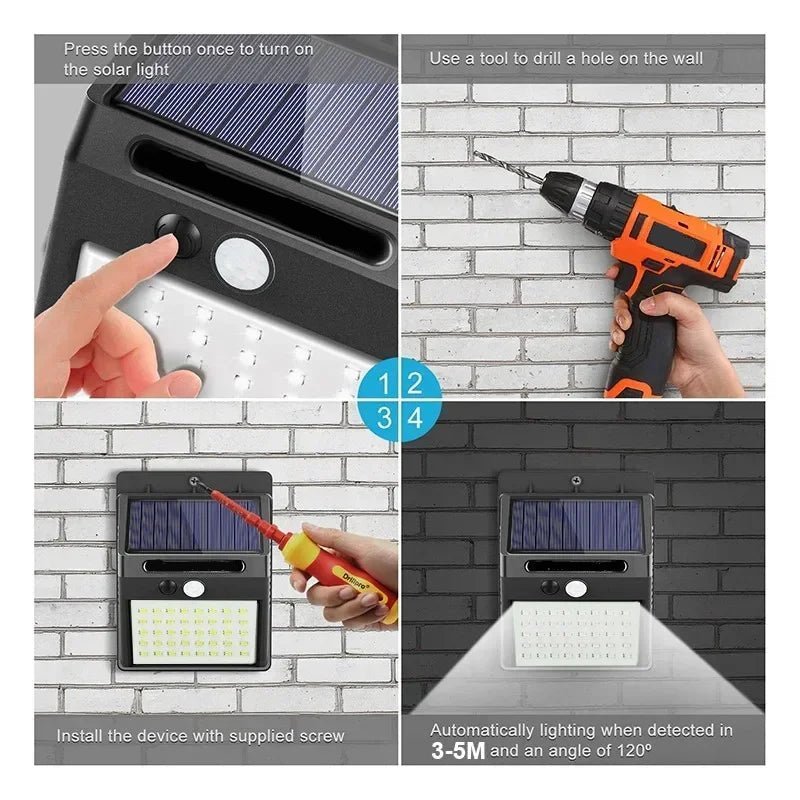 SOLARTRIGGER – Solar wall light with motion sensor for outdoor use