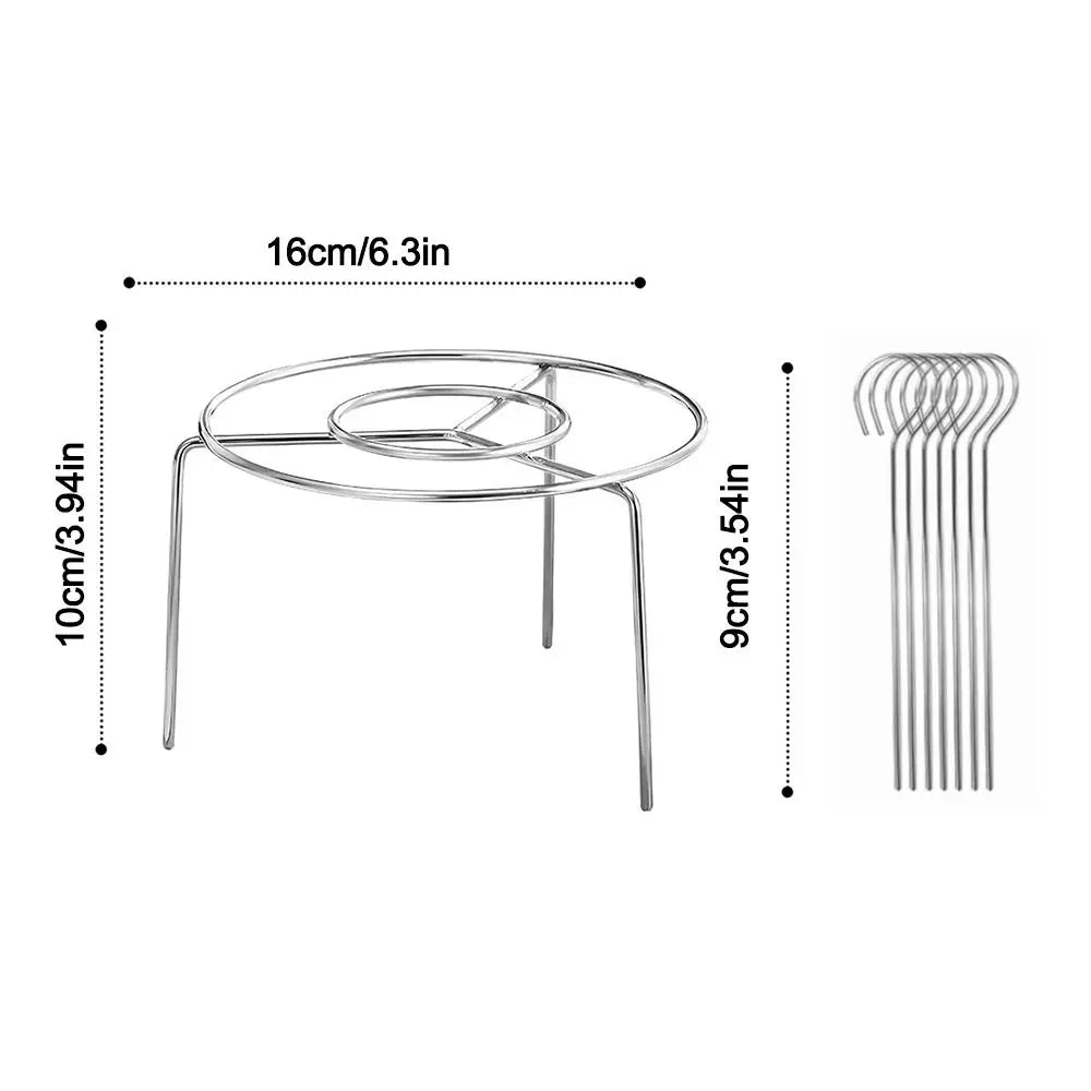 AIRSKEWER – Stainless Steel Grill for Air Fryer with Skewer Holder