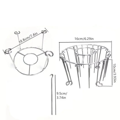 GRILLVERT – Stainless Steel Grill Grate for Vertical Grilling with Skewer Holder
