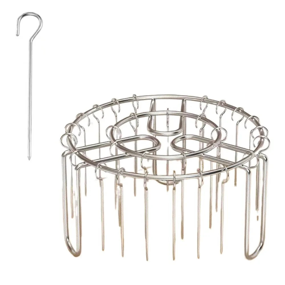 GRILLVERT – Stainless Steel Grill Grate for Vertical Grilling with Skewer Holder