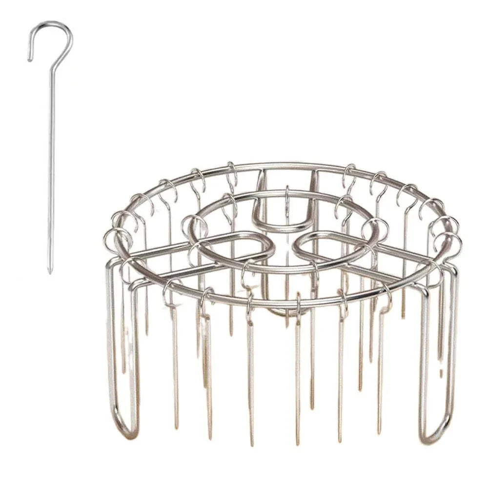 GRILLVERT – Stainless Steel Grill Grate for Vertical Grilling with Skewer Holder