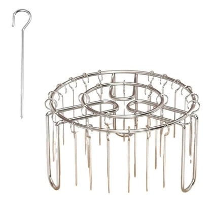GRILLVERT – Stainless Steel Grill Grate for Vertical Grilling with Skewer Holder