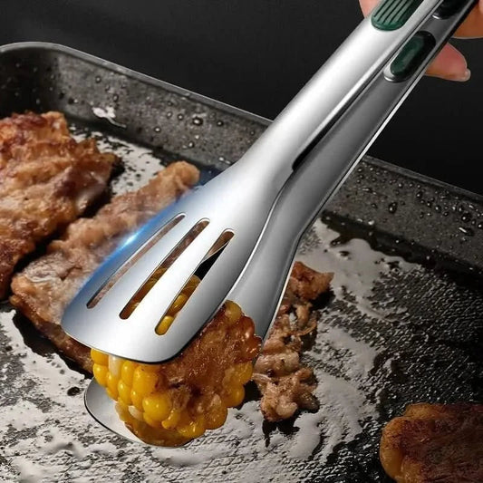 HandyTongs – Non-slip stainless steel tongs for meat, salad & bread