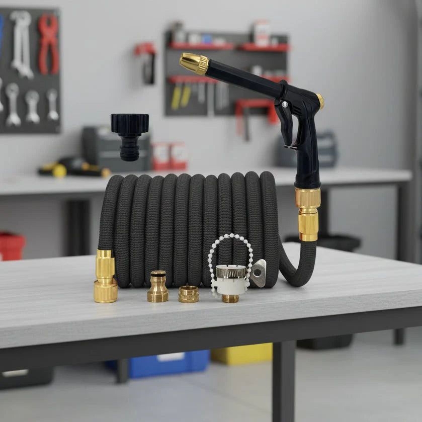 WATERWING – Flexible High-Pressure Garden Hose with Spray Gun